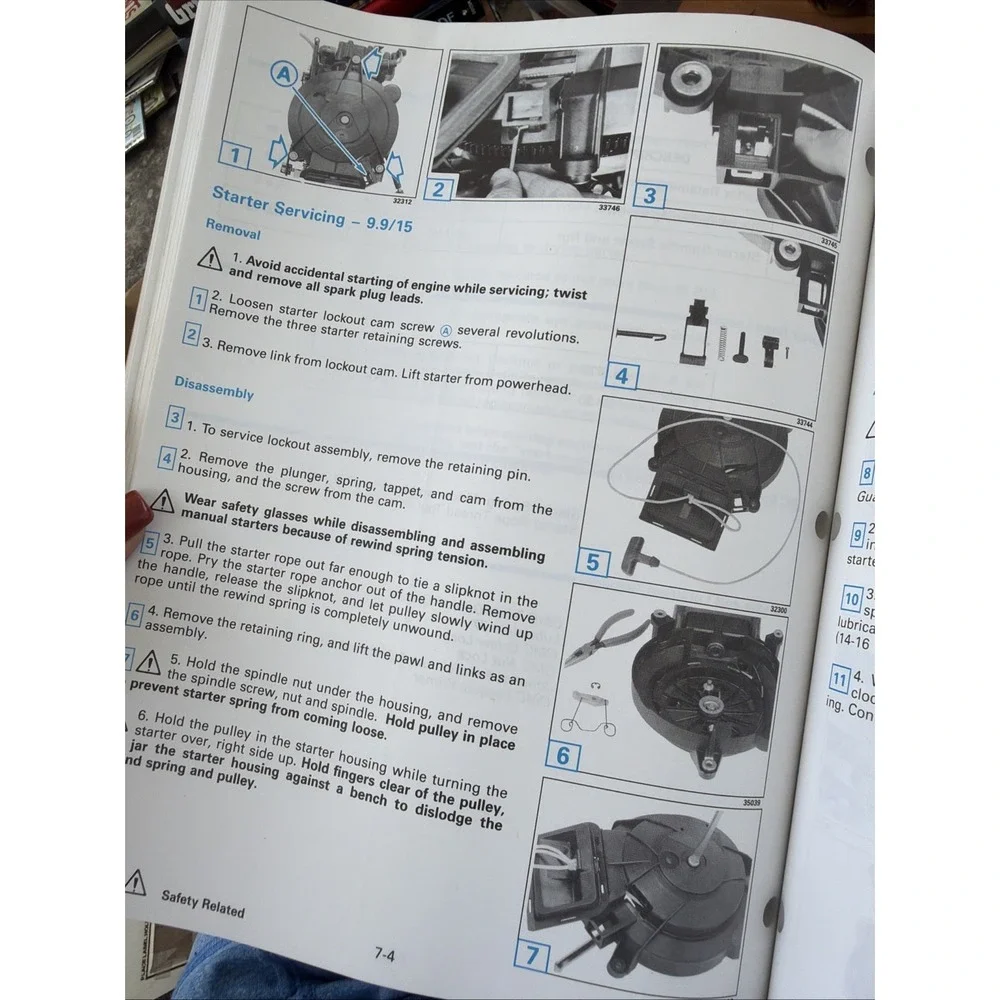 Johnson Evinrude Outboards Service Manual 9.9 Thru 30  1993